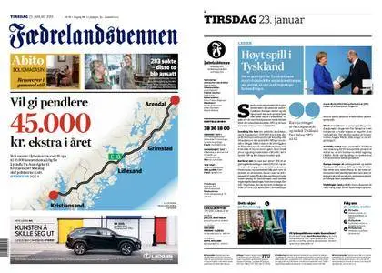 Fædrelandsvennen – 23. januar 2018