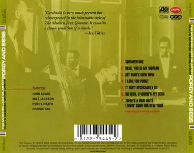 The Modern Jazz Quartet - Plays George Gershwin's Porgy & Bess (1966) {Atlantic Jazz Masters--Rhino 8122-75445-2 rel 2004}