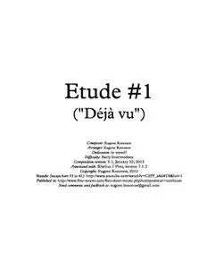 Etude #1 ("Déjà vu")