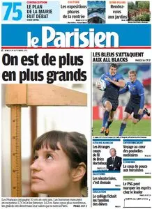 Le Parisien + Cahier Paris - Samedi 24 Septembre 2011