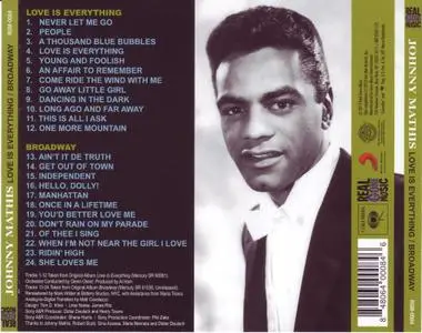Johnny Mathis - Love Is Everything (1965) & Broadway (1964) [2012, Remastered Reissue]