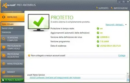 Avast! Antivirus Pro 7.0.1466.459