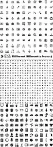 Vectors - Different Silhouette Icons 5