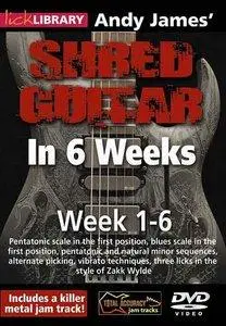 Andy James - Learn Shred Guitar in 6 Weeks - Week 1-6 [repost]