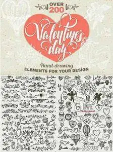 CreativeMarket - 200 Valentine's day elements