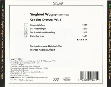 Siegfried Wagner - Staatsphilharmonie RP / Albert - Complete Ouvertures Vol. 1 (1994)