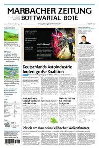 Marbacher Zeitung - 25. November 2017