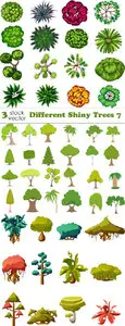 Vectors - Different Shiny Trees 7