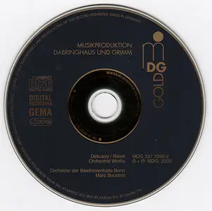 Claude Debussy & Maurice Ravel: Orchestral Works - Orchester der BHB / Soustrot (2002, MDG "Gold" # 337 1099-2) [RE-UP]