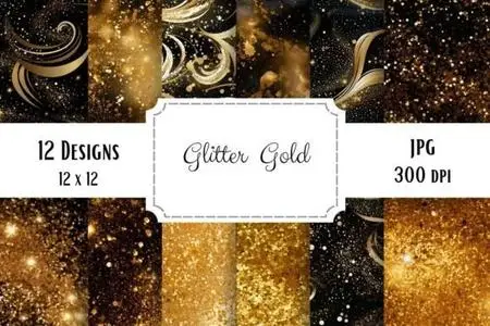 Glitter Gold Patterns Collection