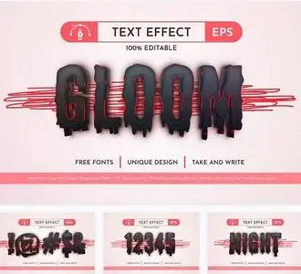Gloom - Editable Text Effect - 91562910