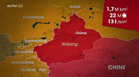 (Arte) Le dessous des cartes - Xinjiang : Le Grand Ouest chinois (2015)