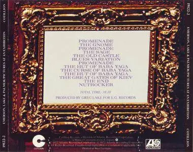 Emerson, Lake & Palmer - Pictures At An Exhibition (1972) {1984, West Germany Target CD}