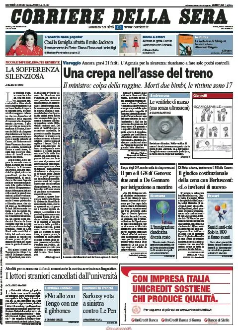 Il Corriere della Sera (02-07-09)