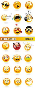 Stock Vector - Smilies