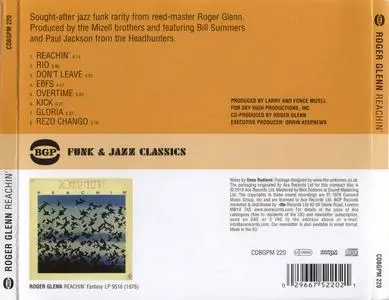 Roger Glenn - Reachin' (1976) {BGP Records CDBGPM 220 rel 2010}