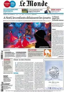 Le Monde et Suppléments du Dimanche 9 et Lundi 10 Décembre 2012