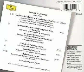 Sviatoslav Richter - Schumann: Piano Concerto, Introduction and Allegro, Piano works (1996)