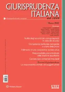 Giurisprudenza Italiana - Marzo 2022