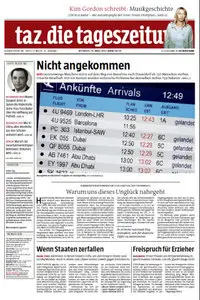 Tageszeitung TAZ vom 25 Maerz 2015