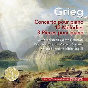 Clifford Curzon, Oivin Fjeldstad, Kirsten Flagstad - Grieg: Concerto pour piano, 10 Mélodies & 3 Pièces pour piano (2022)