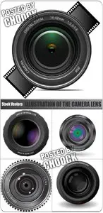 Illustration of the camera lens - Stock Vector