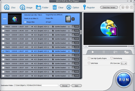 WinX DVD To iPad Ripper 5.0.6 Multilingual