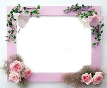 Flowers Frame for Photoshop