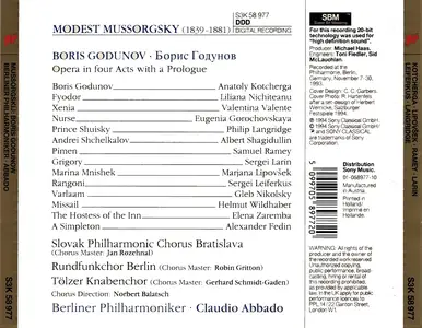 Claudio Abbado, Berliner Philharmoniker - Modest Mussorgsky: Boris Godunov (1994)