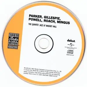 Parker, Gillespie, Powell, Roach, Mingus - The Quintet: Jazz At Massey Hall (1953) {OJC Remasters Complete Series rel 2012}