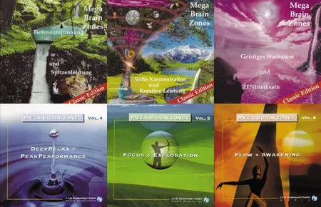 Mega Brain Zones by Michael Hutchison (Vol 1 to Vol 6)
