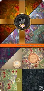 Floral tender cover design Stock vector