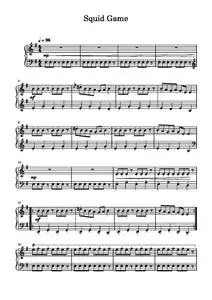 Squid Game - Way Back Then (Piano Sheet Music)