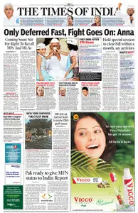 Times of India New Delhi Edition 2011.08.29
