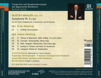 Bernard Haitink - Mahler: Symphonie Nr. 3 (2017)