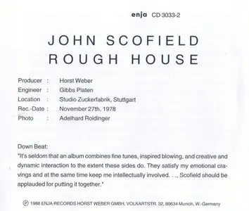 John Scofield - Rough House (1978) {ENJA CD 3033-2}