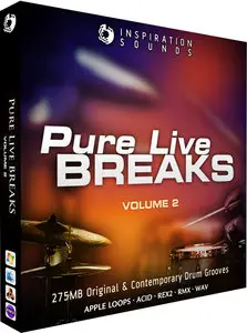 Inspiration Sounds Pure Live Breaks Volume 2 WAV REX AIFF
