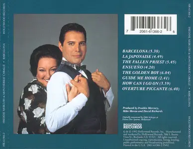 Freddie Mercury & Montserrat Caballe - Barcelona (1988) [1992, Remaster]