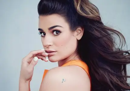 Lea Michele by Peggy Sirota for Glamour UK April 2014
