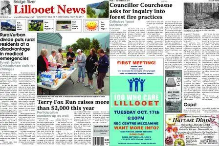 Bridge River Lillooet News – September 20, 2017