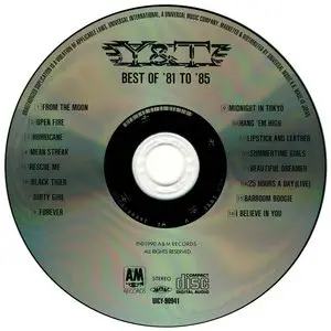 Y&T - Best Of '81 To '85 (1990) [2008, Japan SHM-CD, UICY-90941] Re-up