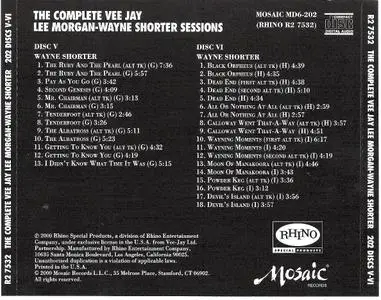 Lee Morgan & Wayne Shorter - The Complete Vee Jay Lee Morgan-Wayne Shorter Sessions (2000) {6CD Set, Mosaic MD6-202}