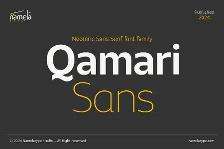 Namela Type Foundry - Qamari Sans