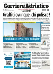 Corriere Adriatico Macerata - 15 Settembre 2024