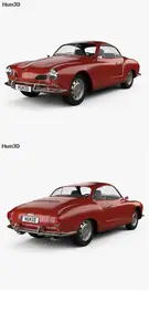 Volkswagen Karmann Ghia 1955 - 3D Model