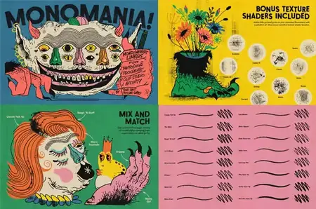 Monomania Brushes Pack for Photoshop & Procreate
