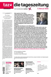 taz die tageszeitung  - 05 Febraur 2025