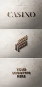 AS - Elegant 3D Wood Wall Sign Logo Mockup 460391647