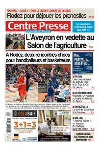 Centre Presse Aveyron - 1 Mars 2025