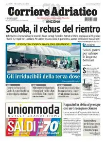 Corriere Adriatico Ancona - 5 Gennaio 2022